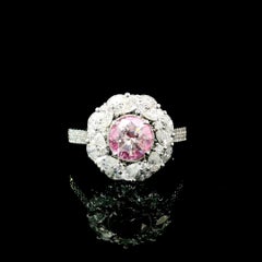 1.01ct Light Pink Diamond Ring in 18kt White Gold by Colour Diam