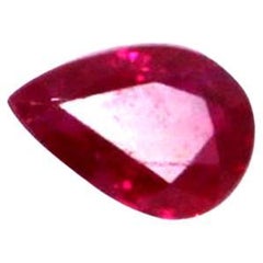 AGL Certified 1.12 Carat Pear Shape Ruby