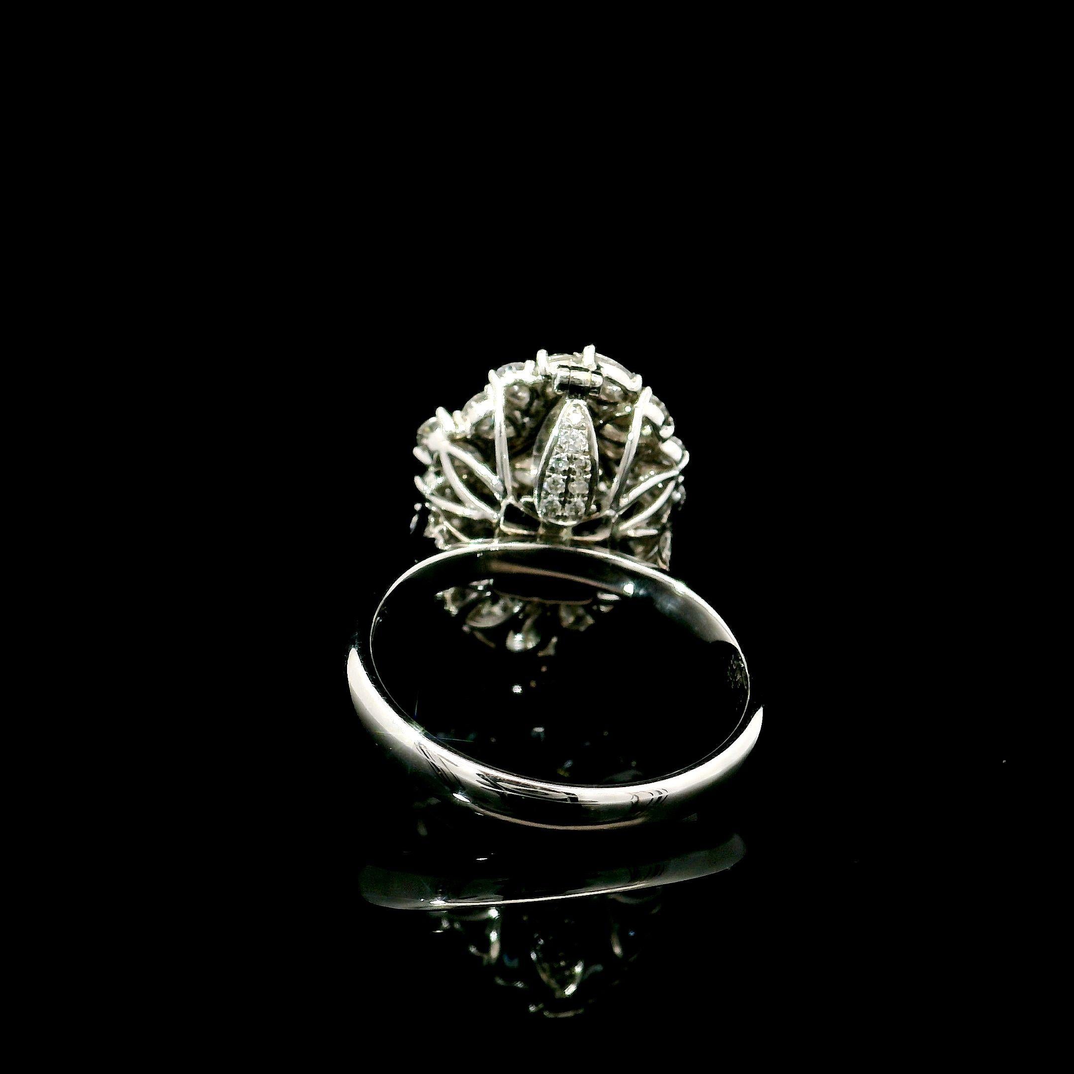 Women's or Men's AGL Certified 1.15 Carat Light Pinkish Brown SI1 Clarity Diamond Ring For Sale