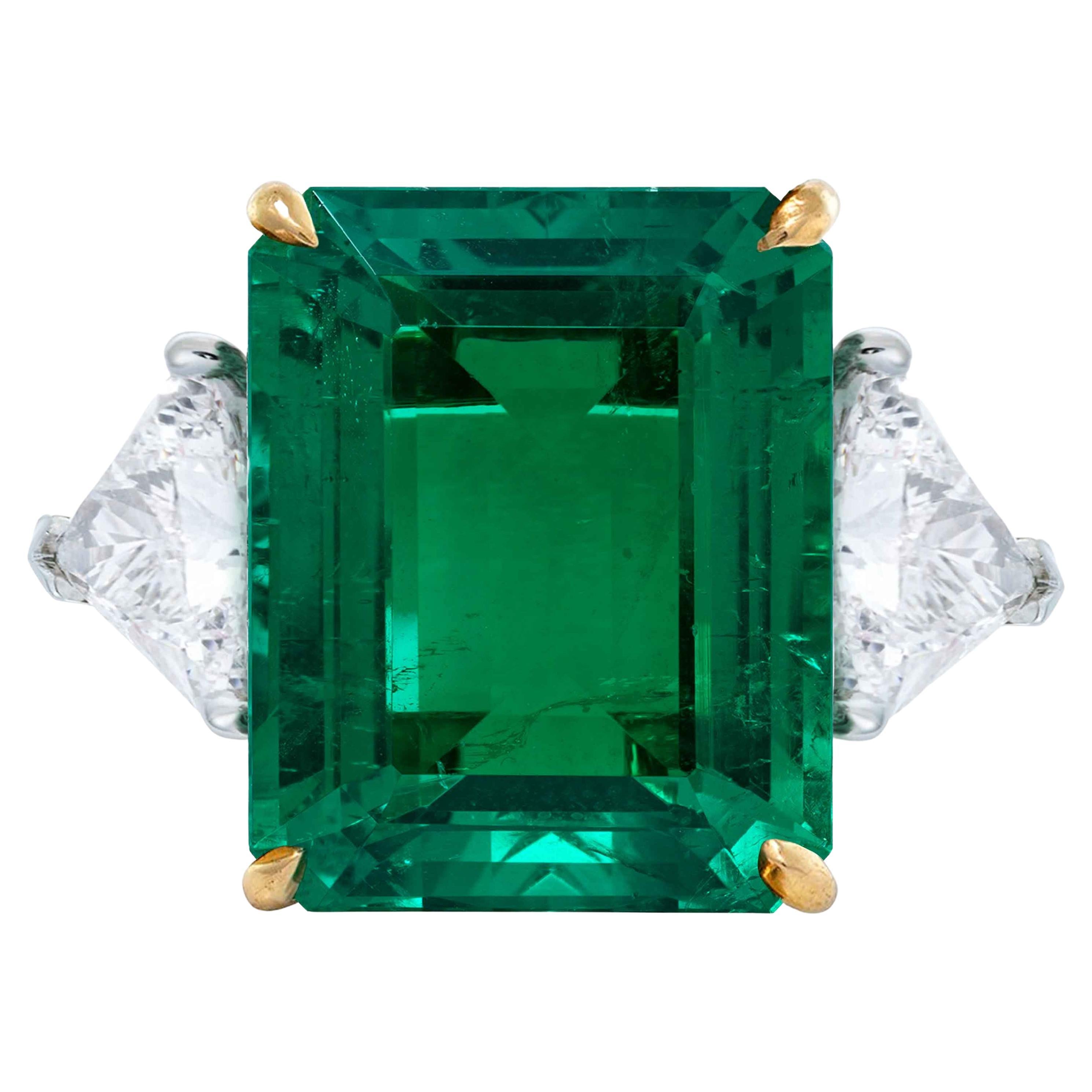 13 Carat Emerald Cut Diamond Ring - 140 For Sale on 1stDibs