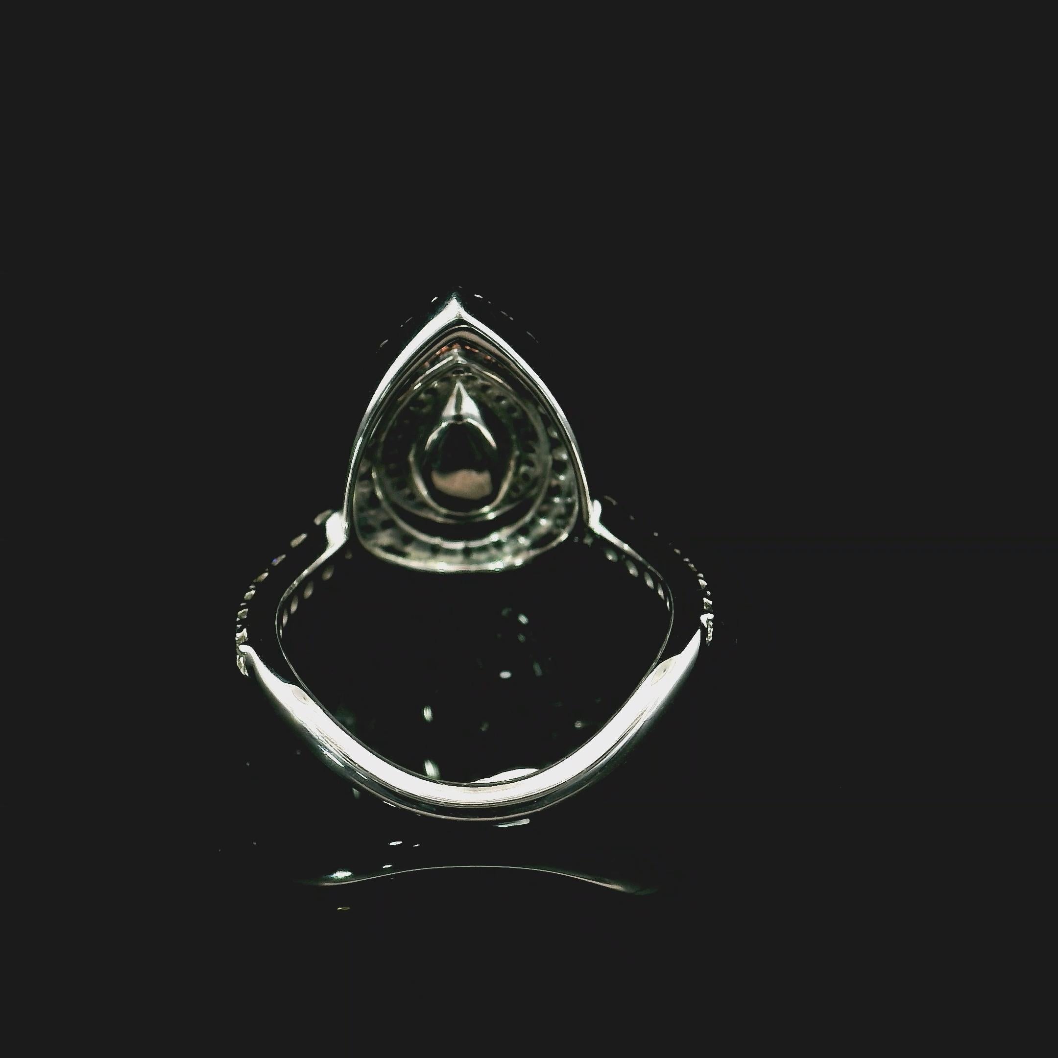 da uomo o donna Anello con diamante certificato AGL da 1.50 carati, di colore verde Greene & Greene in vendita