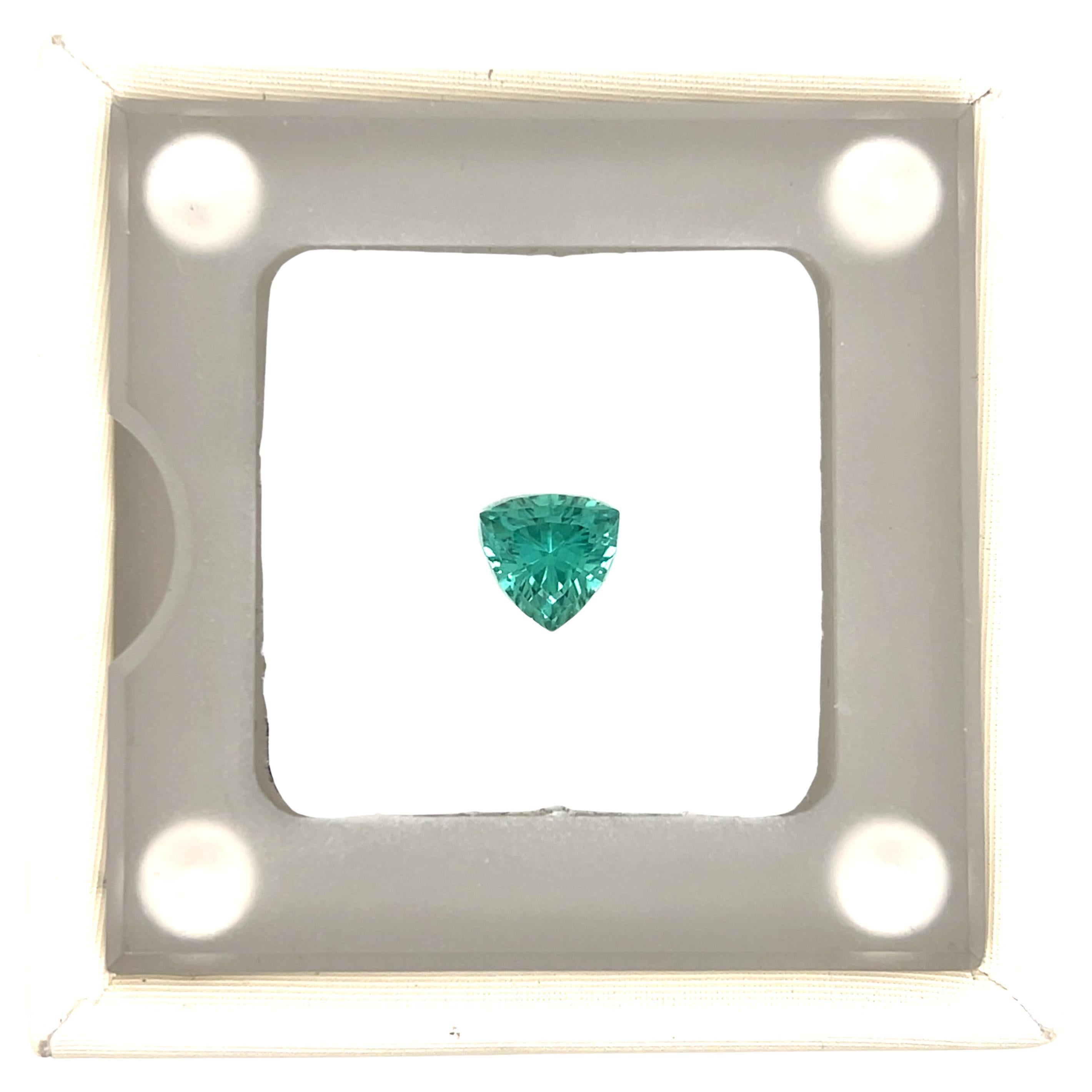Contemporary AGL Certified 1.50 Carat Loose Blue/Green Tourmaline Gemstone For Sale