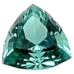 Pierre précieuse tourmaline bleu/vert non sertie de 1,50 carat certifiée AGL