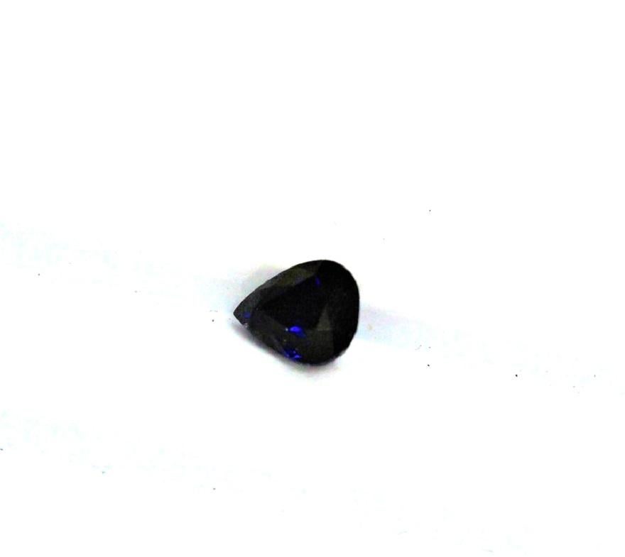 AGL Certified 1.74ct Pear Shape Blue Sapphire In Good Condition For Sale In LA, CA
