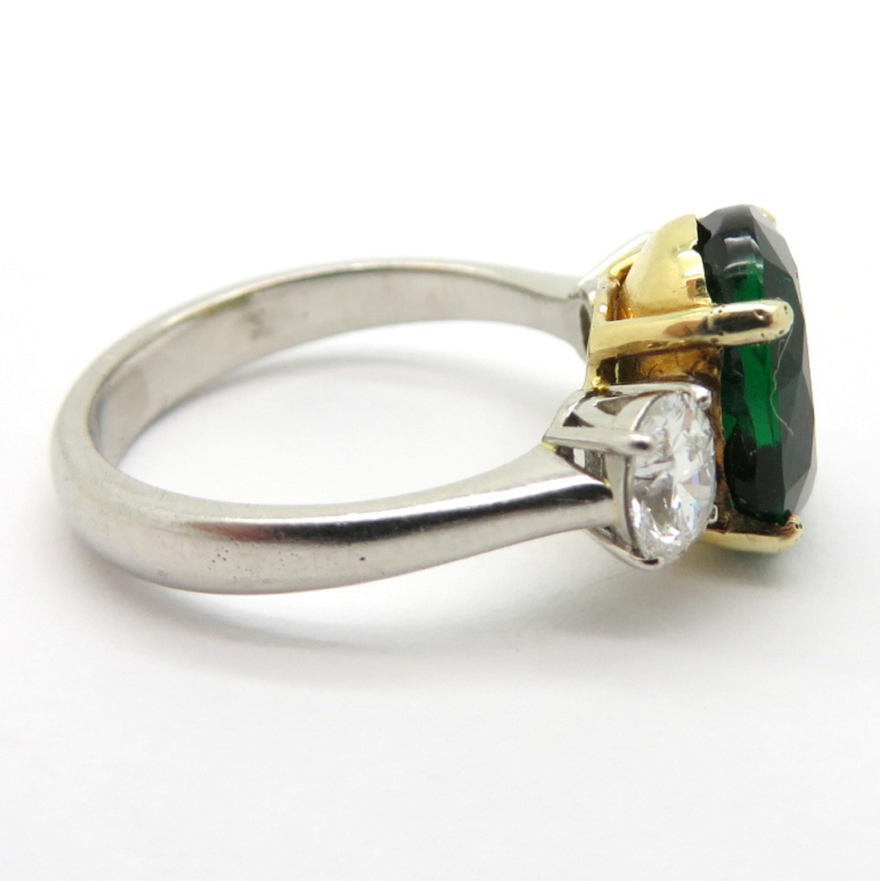Women's AGL Certified 18 Karat Gold and Platinum 3.77 Carat Oval Zambian Emerald Ring For Sale
