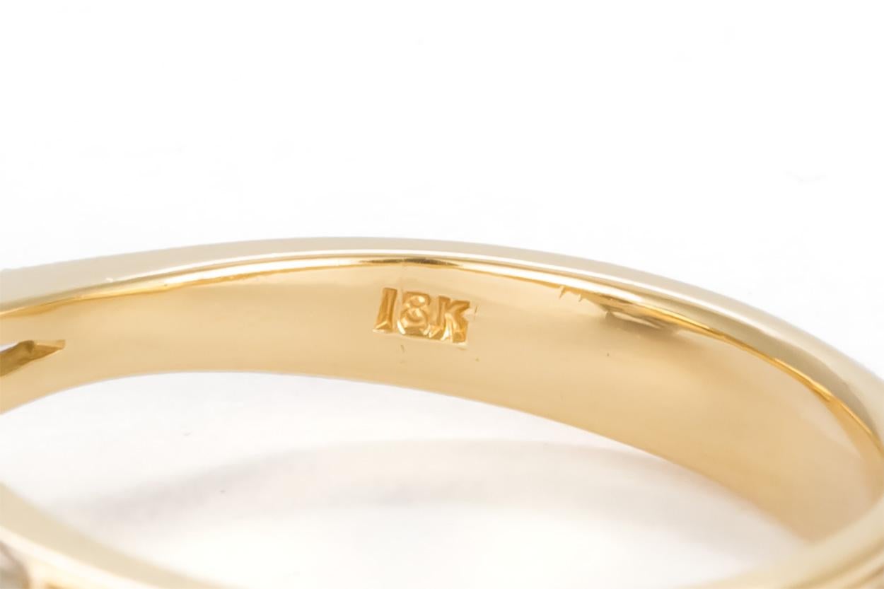 Women's AGL Certified 18 Karat Yellow and White Gold Sapphire and Diamond Ring