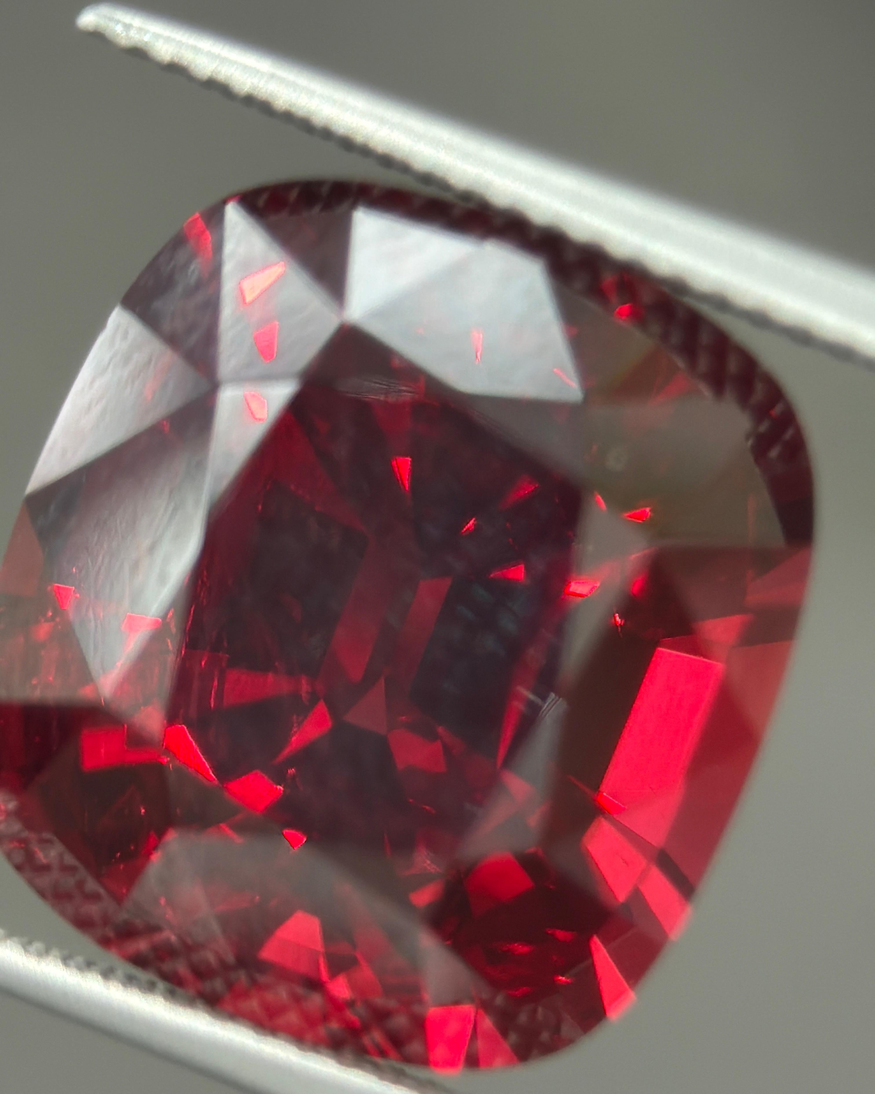 AGL-zertifizierter 20,59 Karat Burma No Heat Vivid Red Spinel im Angebot 9