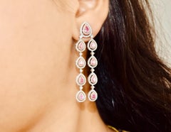 AGL zertifiziert 2,21 Karat Fancy Pink Diamond Ohrringe SI Reinheit