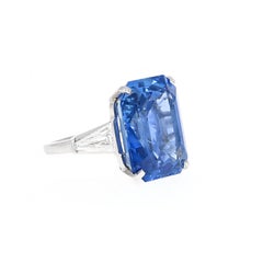 AGL Certified, 25.97 Ct. Ceylon No Heat Sapphire Cocktail Ring. Retail $250, 000