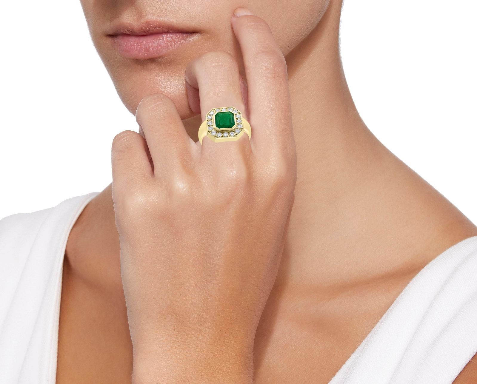 mens colombian emerald rings