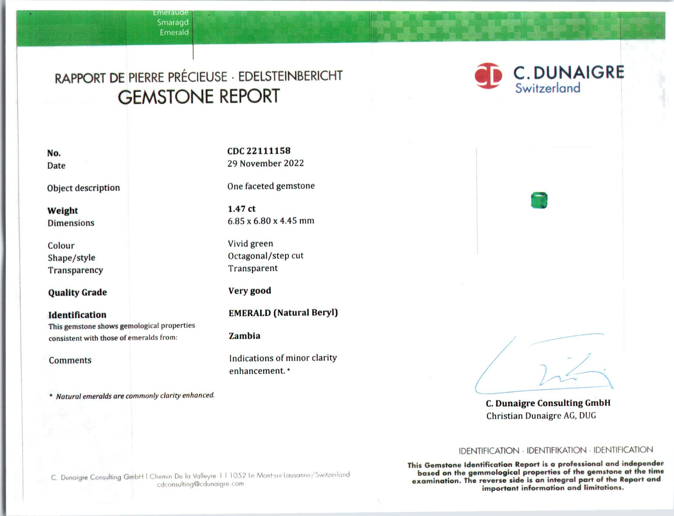 AGL Certified 3.13 Carat Emerald Diamond White Gold Dangle Earrings For Sale 3
