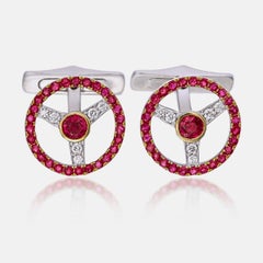 AGL Certified 3.17 Carat Burmese No Heat Pigeon Blood Ruby and Diamond Earrings