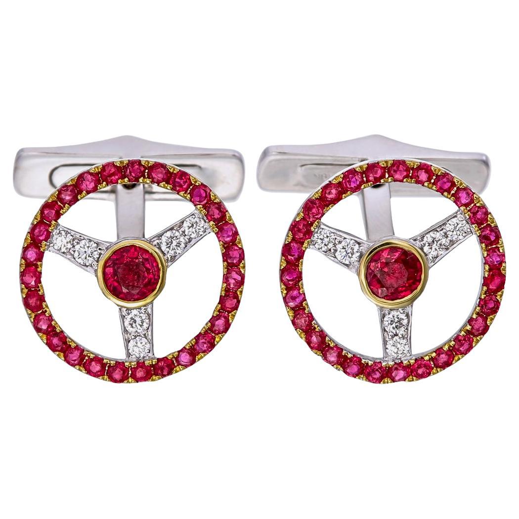 AGL Certified 3.17 Carat Burmese No Heat Pigeon Blood Ruby and Diamond Earrings