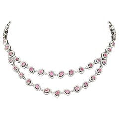 AGL zertifizierte 3,481 Karat Pink Diamond Halskette 