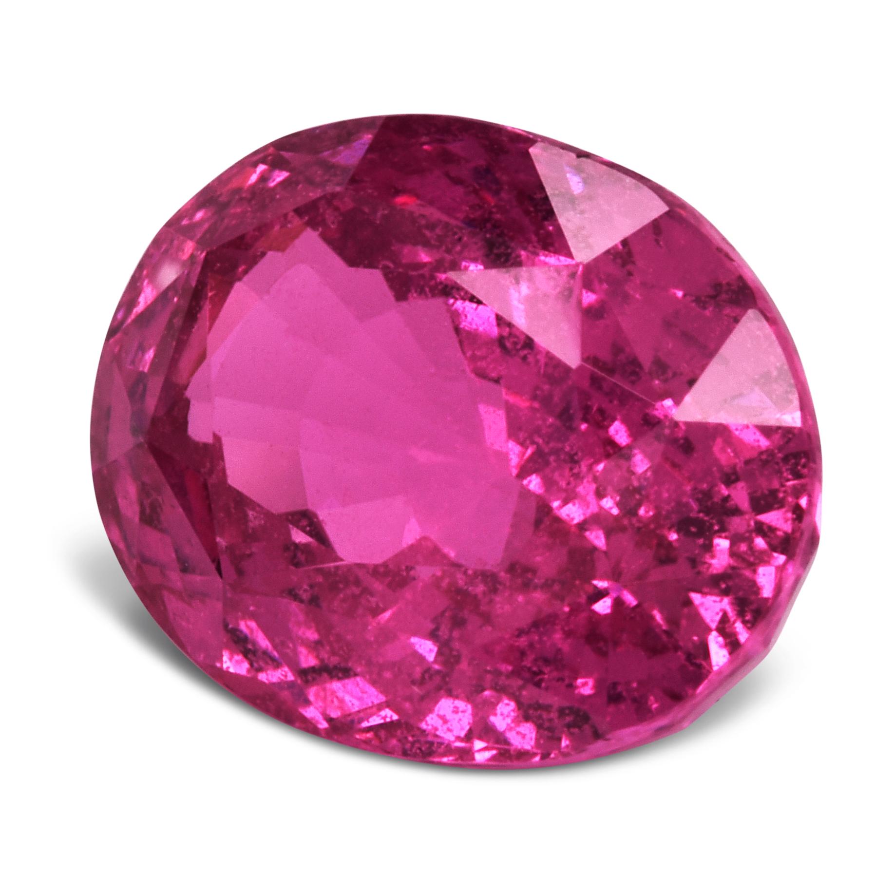 Mixed Cut AGL Certified 3.63 Carats Heated Pink Sapphire For Sale