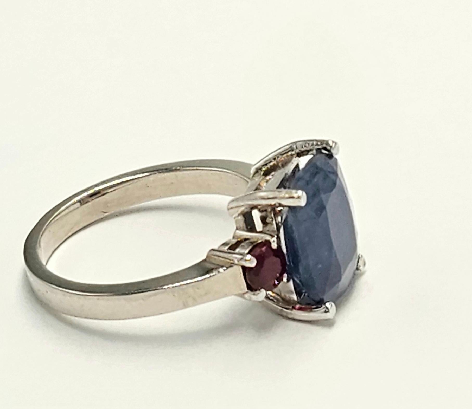 AGL certified 3.75 Carat Natural Burmese Sapphire Cocktail Ring In New Condition In Westminster, CA