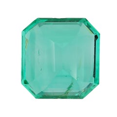 AGL Certified 4.45 Carat Colombian Emerald Loose Stone  Insignificant Oil