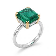 AGL Certified 5 Carat Emerald Made-to-Order Ring