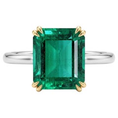 AGL Certified 5 Carat Emerald Made-to-Order Ring