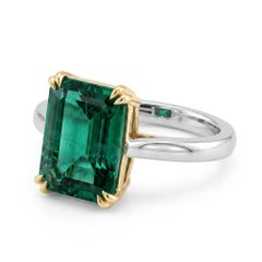 AGL Certified 5 Carat Emerald Ring Made-to-Order