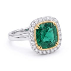 AGL Certified 5 Carat Emerald Ring Made-to-Order