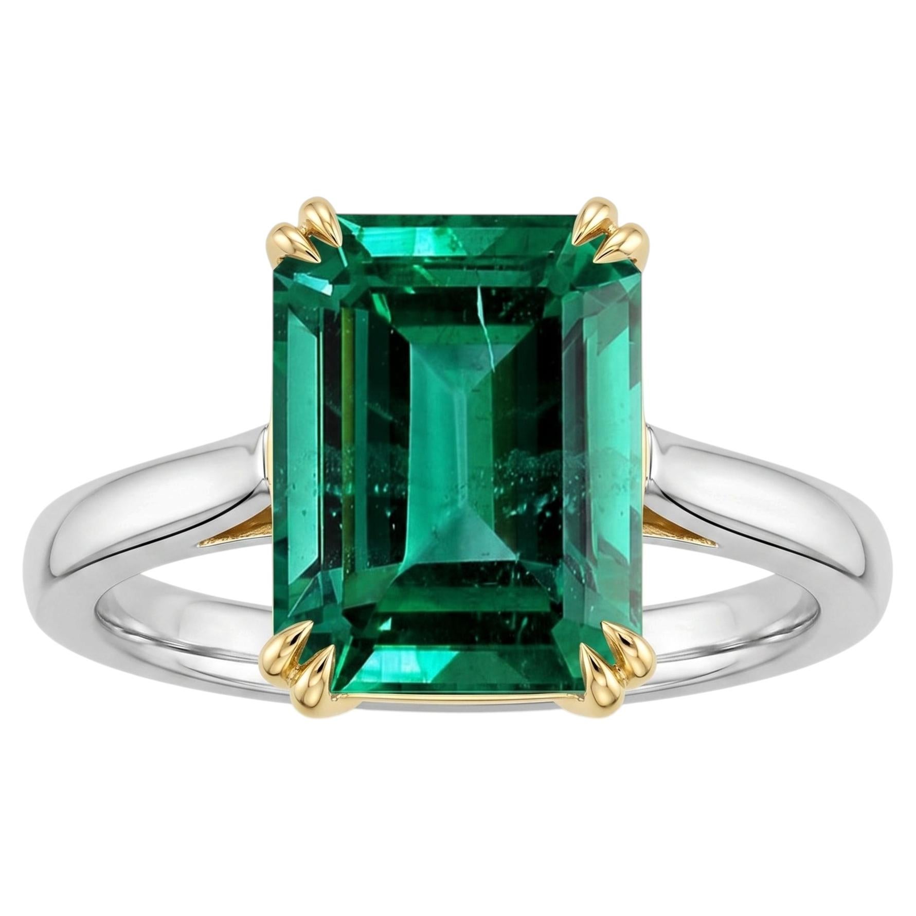 AGL Certified 5 Carat Emerald Ring Made-to-Order