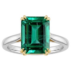 AGL Certified 5 Carat Emerald Ring Made-to-Order