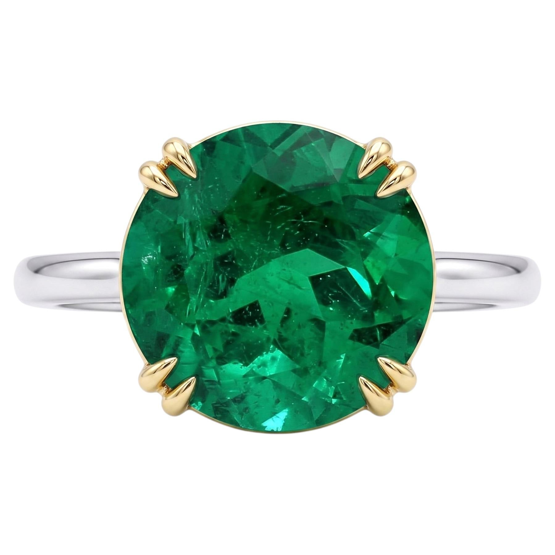 AGL Certified 5 Carat Emerald Ring Made-to-Order