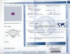 Spectra Fine Jewelry AGL Certified 5.07 Carat Pink Sapphire Cocktail Ring