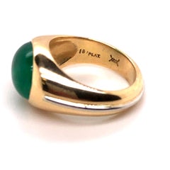 AGL Certified 5.11 Carat Colombian Emerald Ring in 18 Karat Gold and Platinum