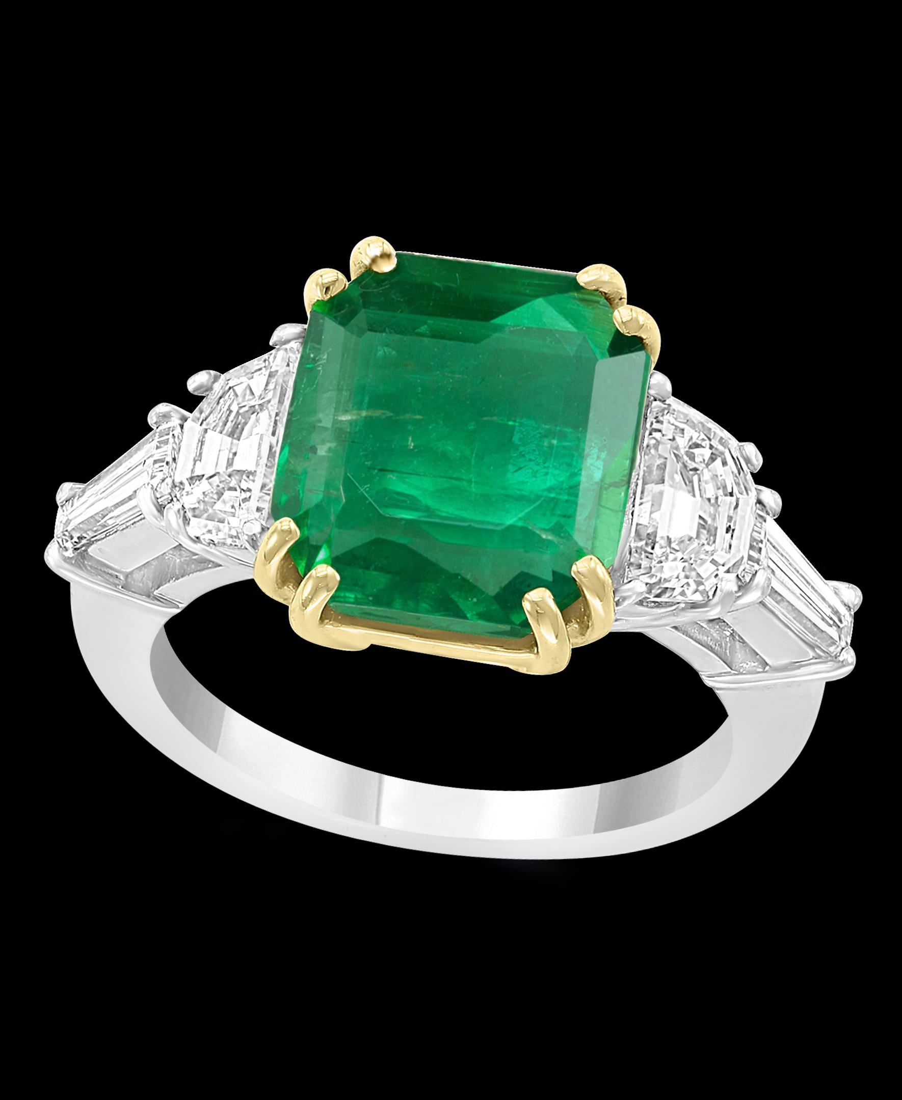 
AGL certified Minor Traditional AGL report # CS1078426
Natural Beryl
Emerald
5.29  Carat  Colombian Emerald and Diamond Ring
Origin Colombia
Clarity Enhancement : Minor
Type : Traditional 
Very high grade emerald as its not only minor in the