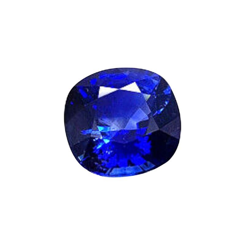 AGL Certified 5.49 Carat Square Cushion Cut Sapphire