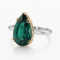 AGL Certified 6 Carat Emerald Ring Made-to-Order