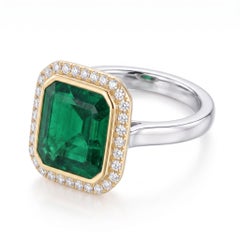 AGL Certified 6 Carat Emerald Ring Made-to-Order