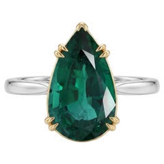 AGL Certified 6 Carat Emerald Ring Made-to-Order