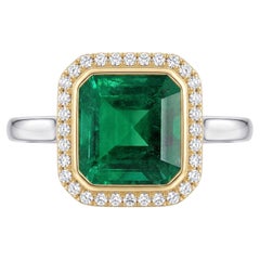 AGL Certified 6 Carat Emerald Ring Made-to-Order
