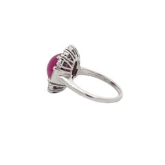 Arthur Groom & Co. AGL Certified 6.07 Carat No Heat Burma Ruby Cocktail Ring