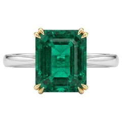 AGL Certified 6.5 Carat Emerald Made-to-Order Ring