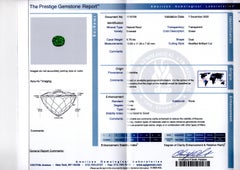 AGL Certified 6.79 Carat Minor Oil Colombian Emerald and Diamond 18K Gold Ring