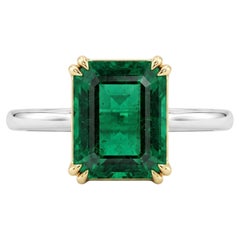 AGL Certified 7 Carat Emerald Made-to-Order Ring