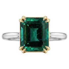 AGL Certified 7 Carat Emerald Made-to-Order Ring