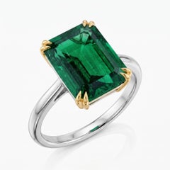 AGL Certified 8 Carat Emerald Ring Made-to-Order