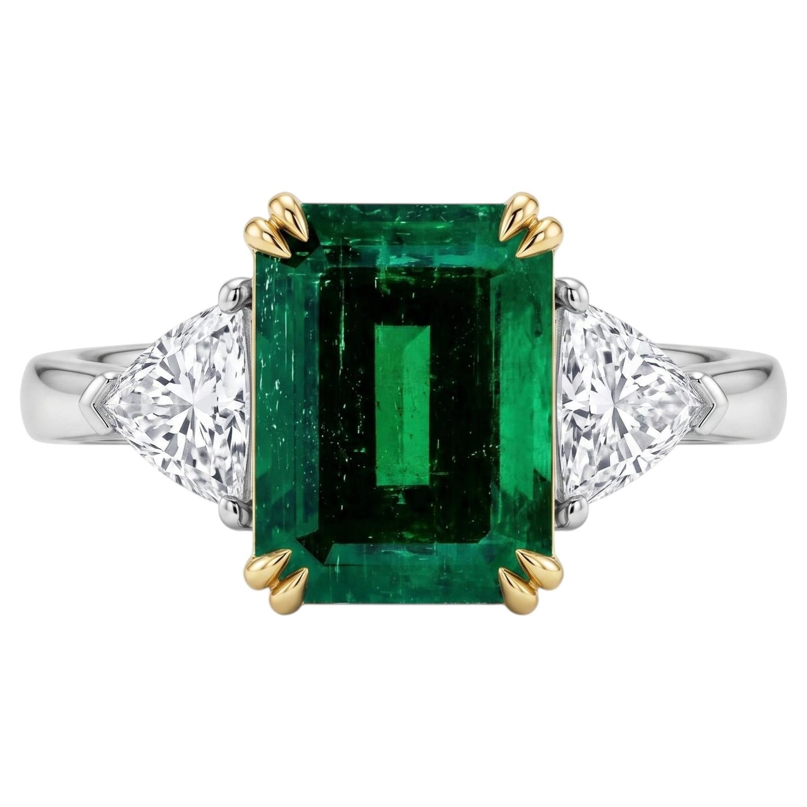 AGL Certified 8 Carat Emerald Ring Made-to-Order