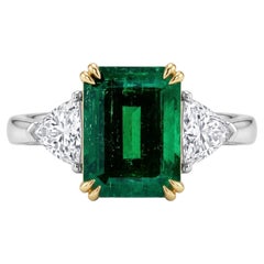 AGL Certified 8 Carat Emerald Ring Made-to-Order