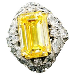 AGL Certified 8.01 Carat U - V Colour VS2 Clarity Diamond Ring