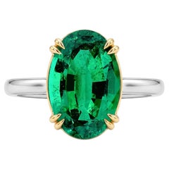 AGL Certified 9 Carat Emerald Ring Made-to-Order
