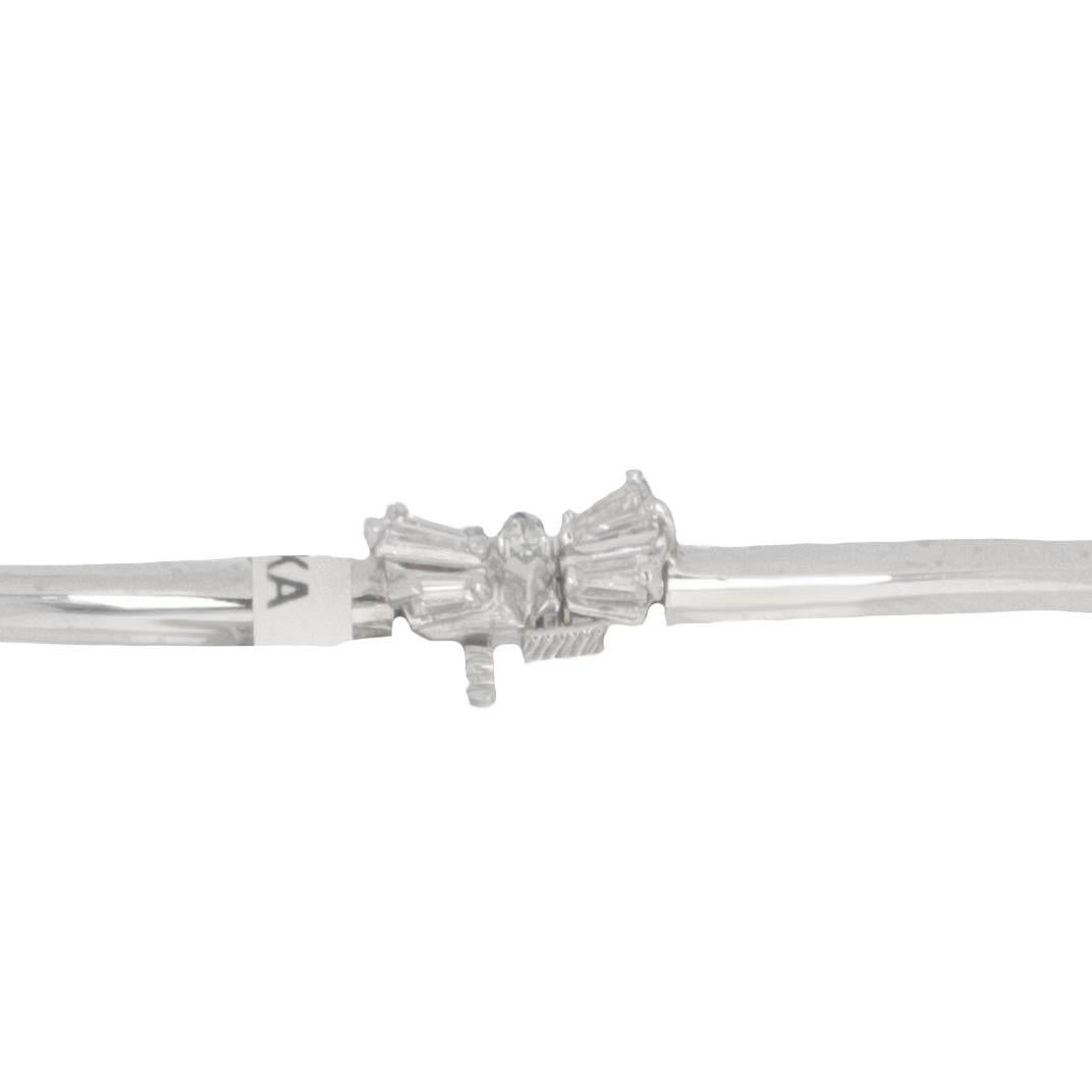 Collana con ciondolo di smeraldo colombiano e diamanti AGL Certified Tennis in vendita 2