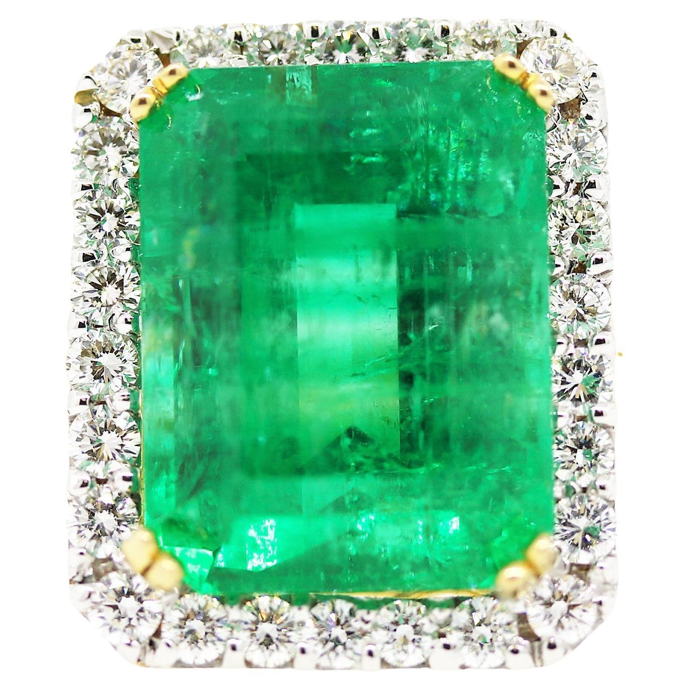 AGL Certified Natural Emerald Ring