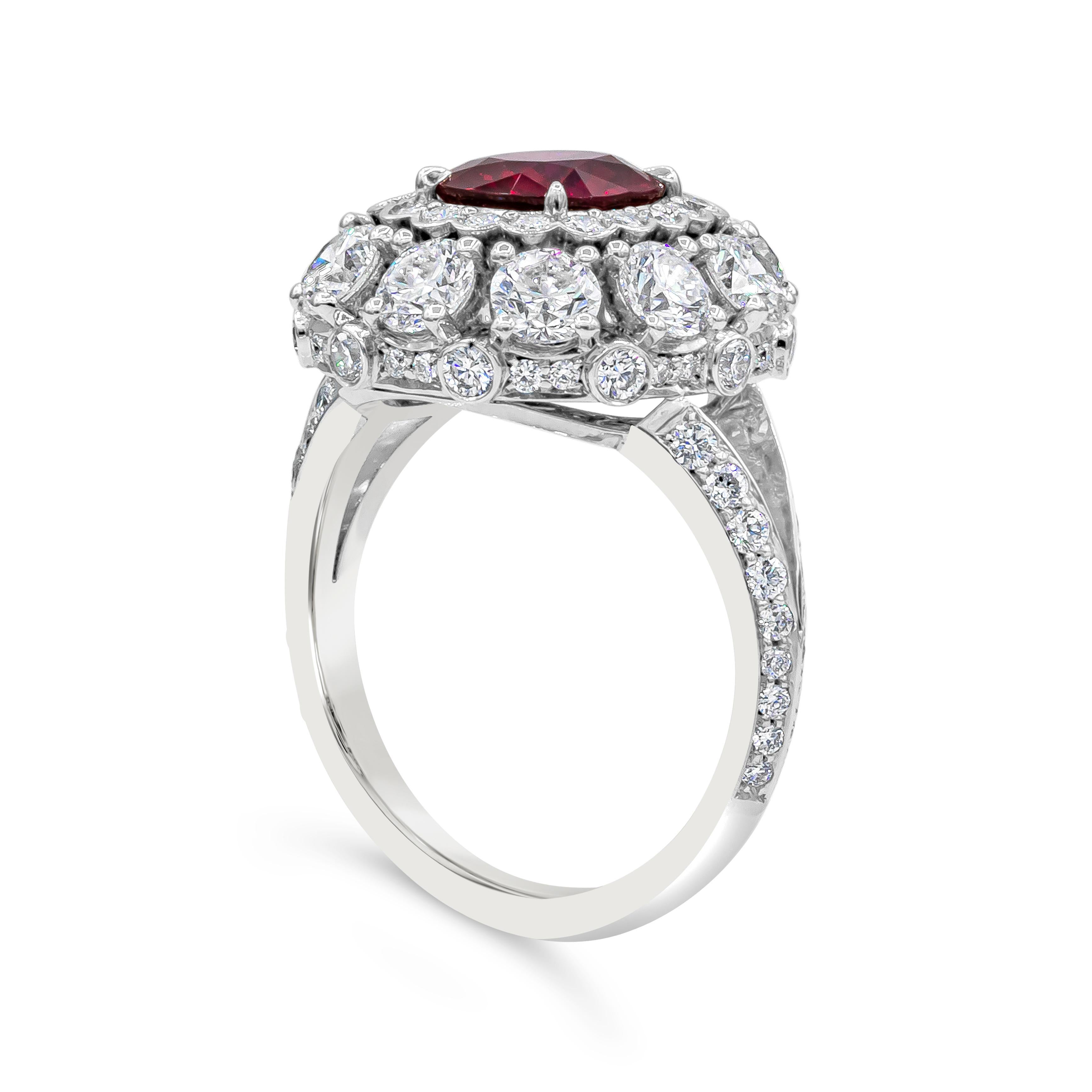 ruby antique engagement rings