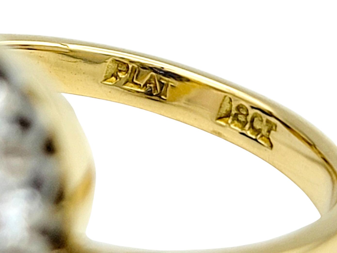 Anillo Halo de Zafiro de Ceilán y Diamante Certificado AGL Sin Calor, Platino y Oro de 18K en venta 2